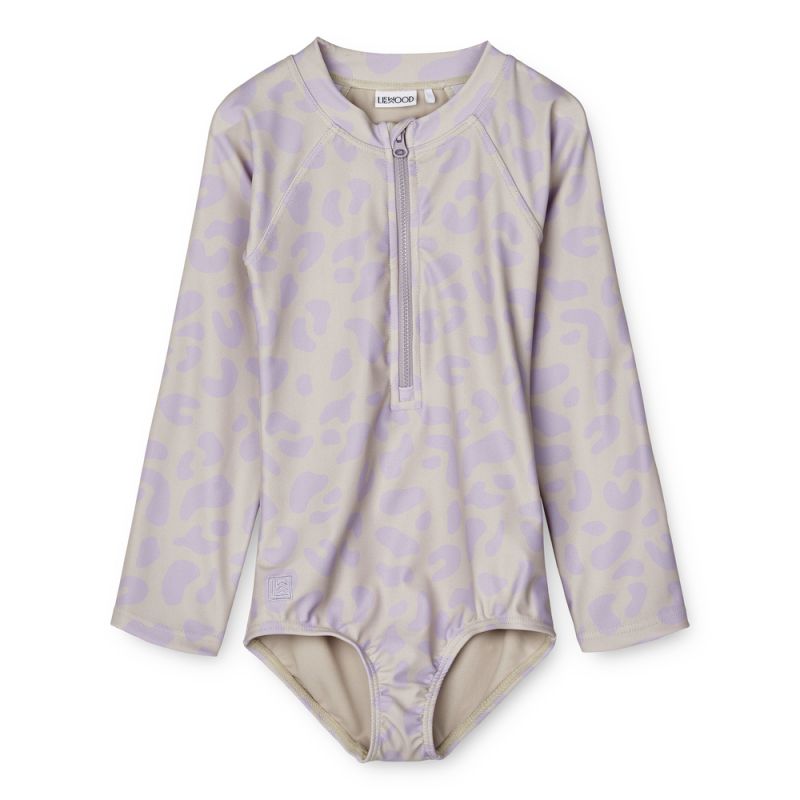 LIEWOOD - Magali UV Badeanzug Leo Misty Lilac