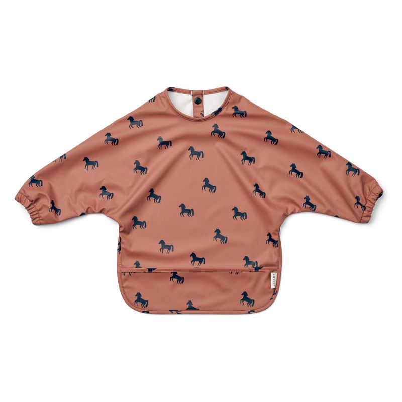 LIEWOOD - Merle Lätzchen Langarm Horses Dark