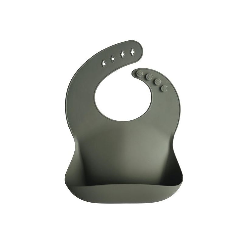 Mushie - Silikon- Lätzchen Silver Sage