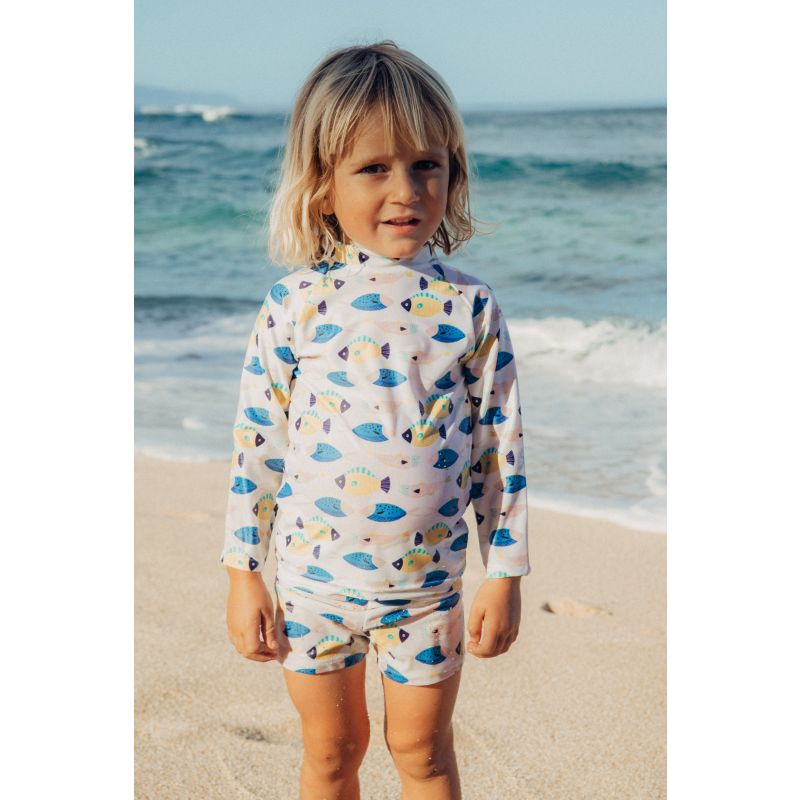 Ollie & Squish - UV Badeshirt Fische