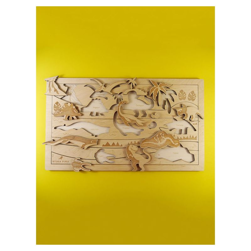Stuka Puka - Holz Puzzle Dinowelt (deutsch)