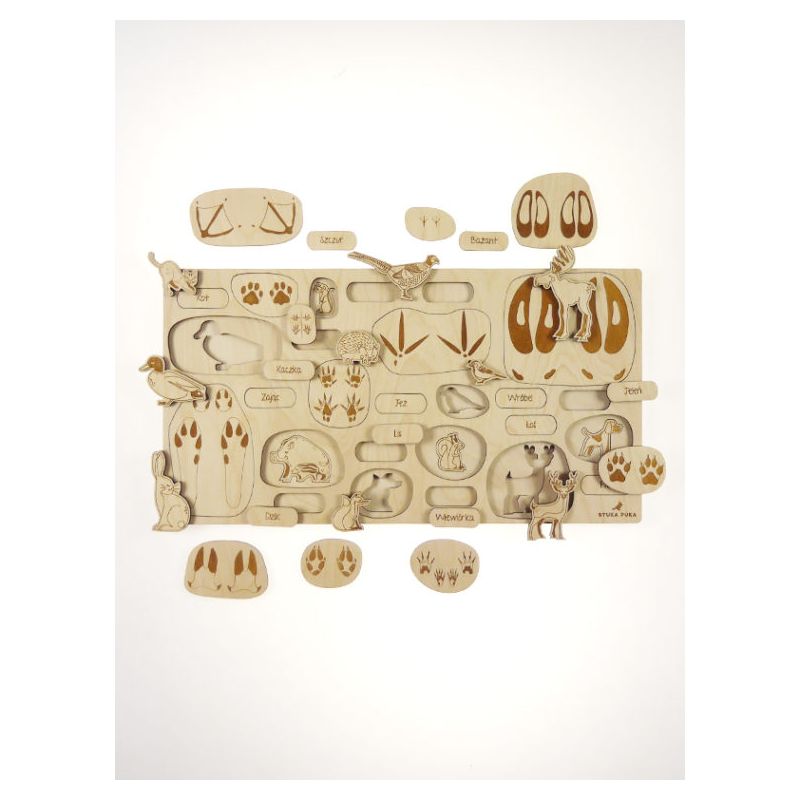 Stuka Puka - Holz PuzzleTierspuren (deutsch)