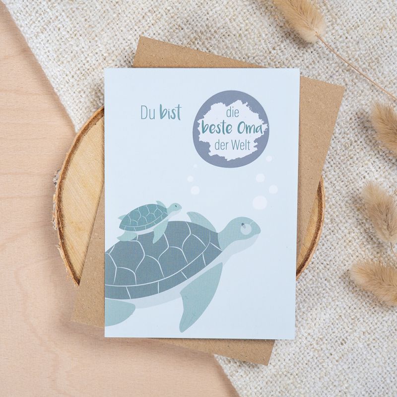 mintkind - Rubbelkarte "Du bist die beste Oma der Welt "