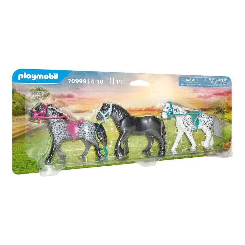 PLAYMOBIL® 70999 - 3 Pferde: Friese, Knabstrupper & Andalusier