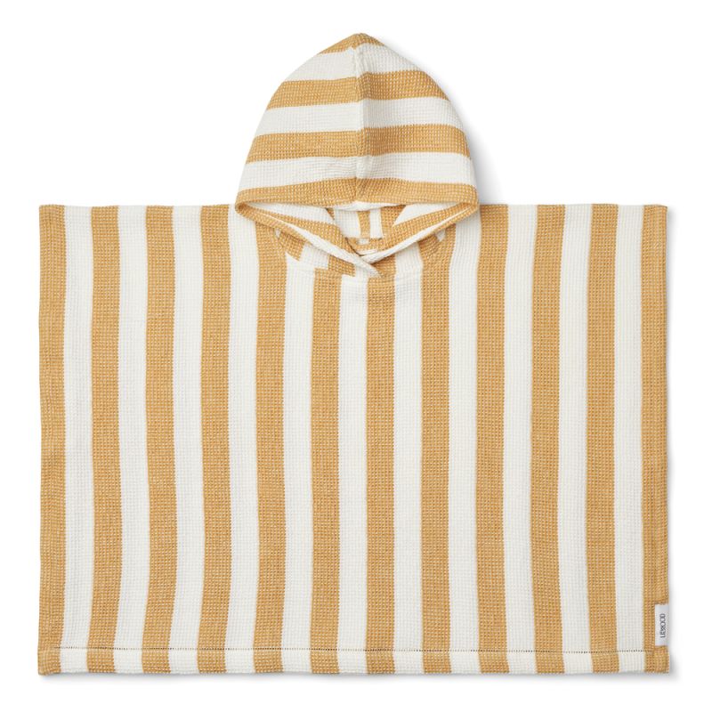 LIEWOOD - Paco Poncho Waffelstoff White Yellow Mellow