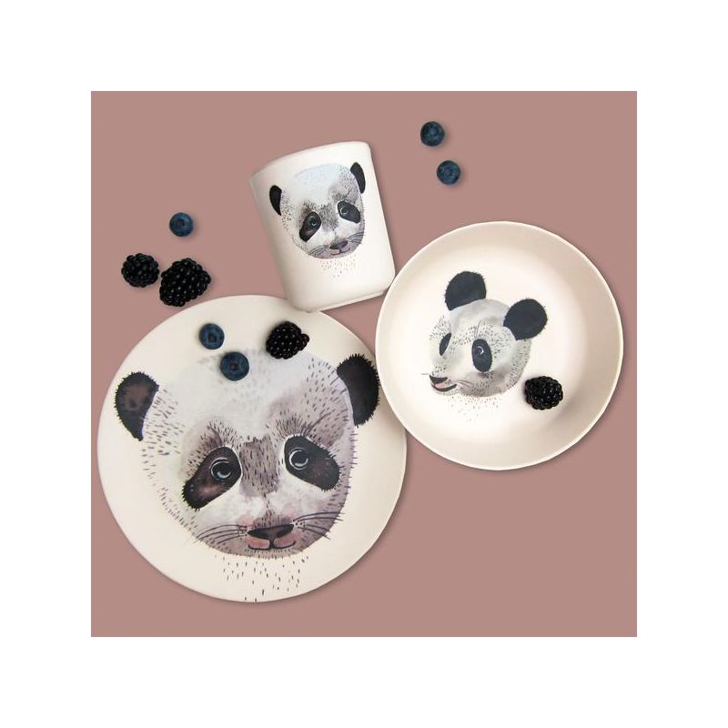 nuukk - Bambus Geschirrset Panda