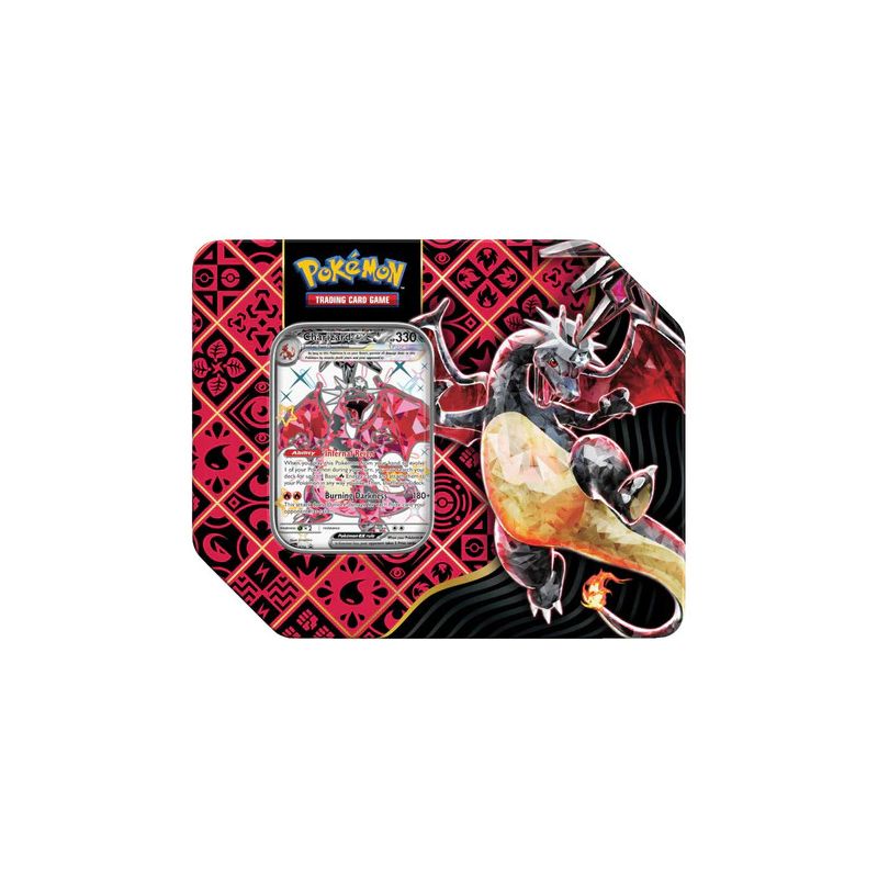 Pokemon Tin-Box 5 Booster "Paldeas Schicksale" Glurak - Englisch