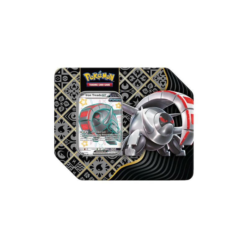Pokemon Tin-Box 5-Booster "Paldeas Schicksale" Eisenrad - Englisch