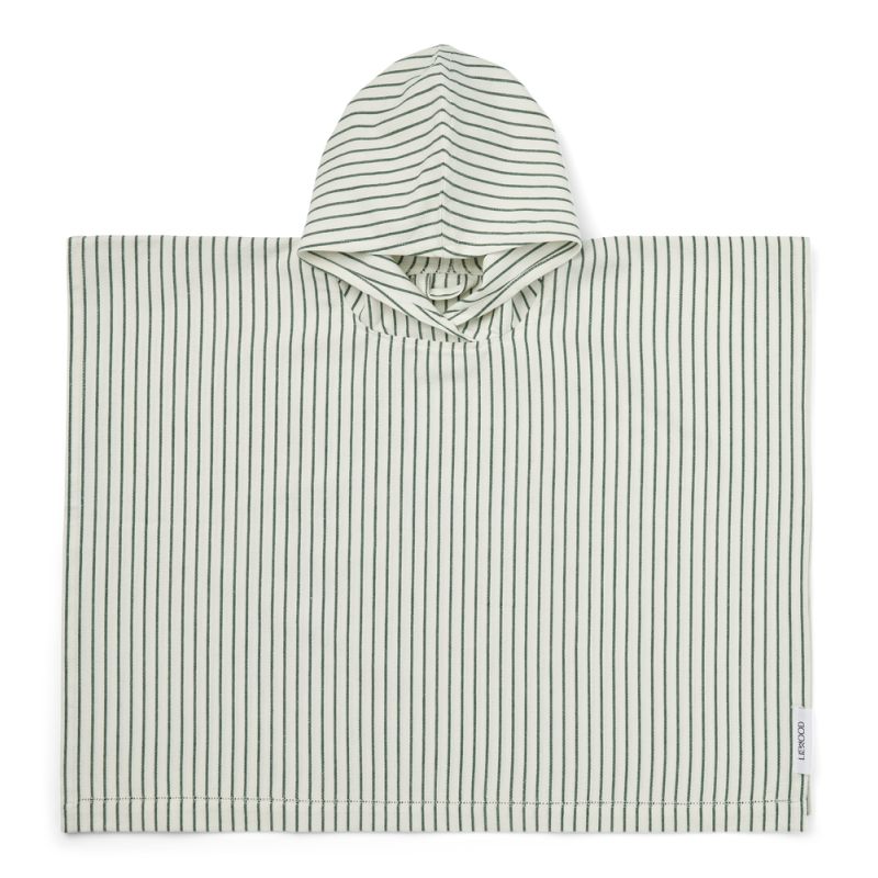 LIEWOOD - Roomie Poncho Streifen Graden Green Creme