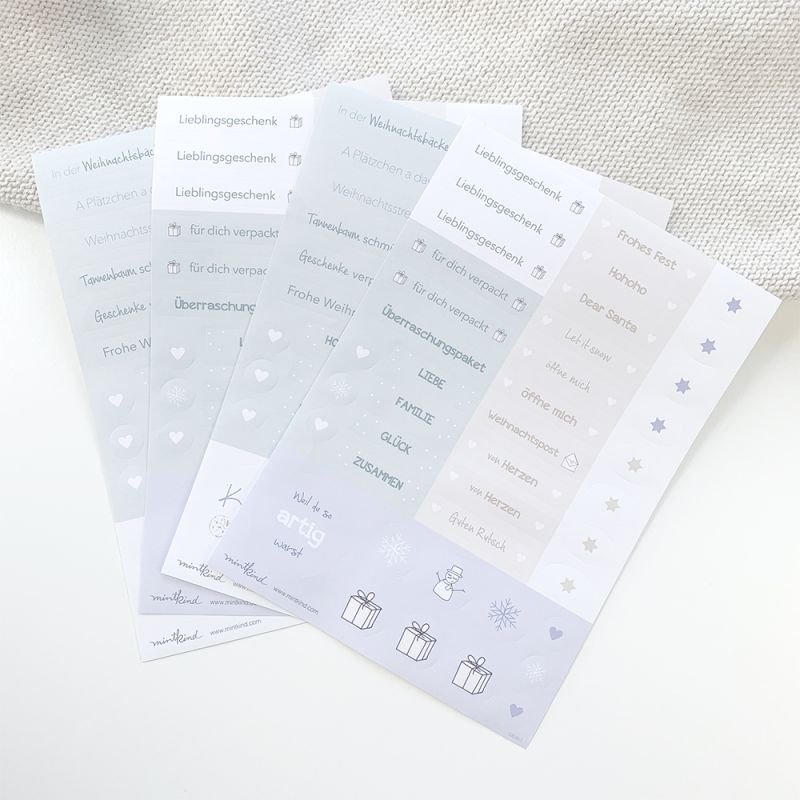 mintkind - Stickerbogen "Weihnachten"