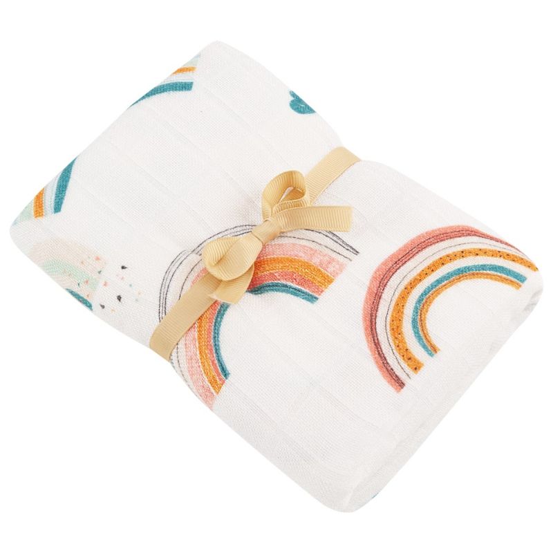 Samiboo - Bambus Muslin 100x100cm Rainbow
