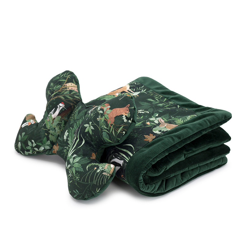 Makaszka - Babykissen- und Deckenset Woodland