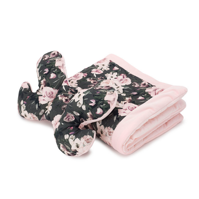 Makaszka - Babykissen- und Deckenset Night Flowers