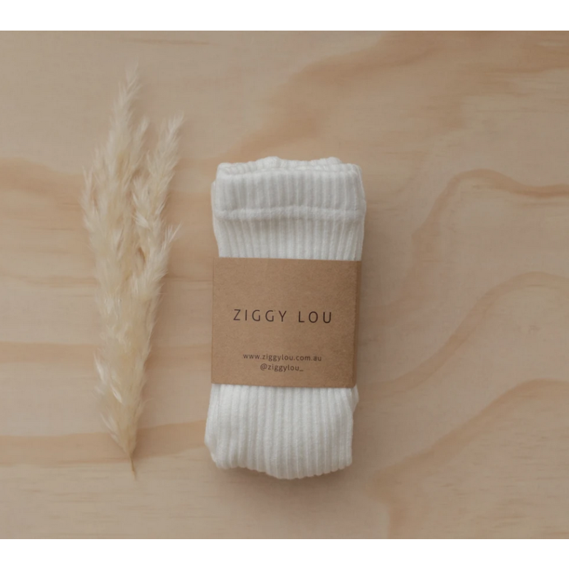 Ziggy Lou - Strick- Strumpfhose gerippt Milk