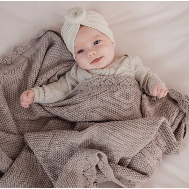 Ziggy Lou - Strickdecke Heirloom Dusty violett