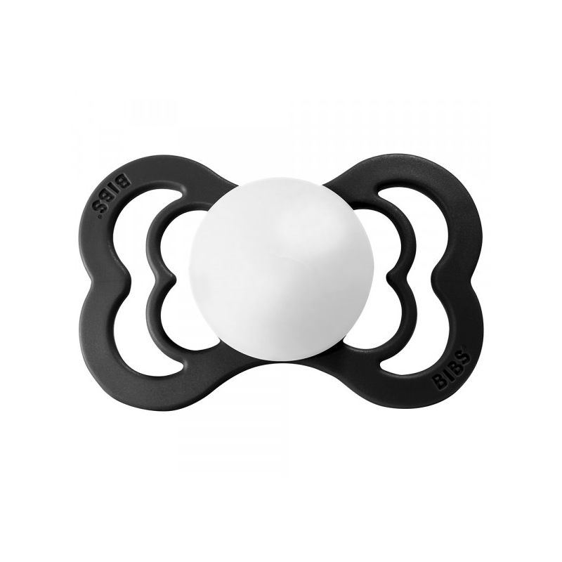 BIBS - SUPREME Silikon Black-White Gr. 2