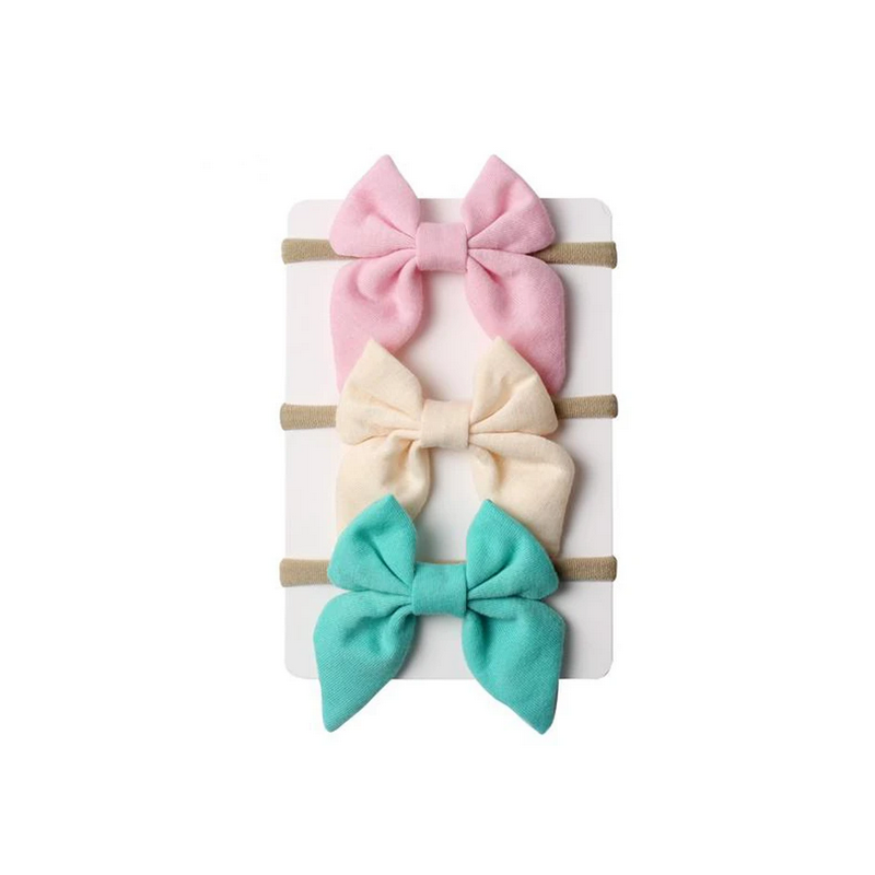 Emerson and Friends - Stirnband Set Pastell Creme, türkis, rosa