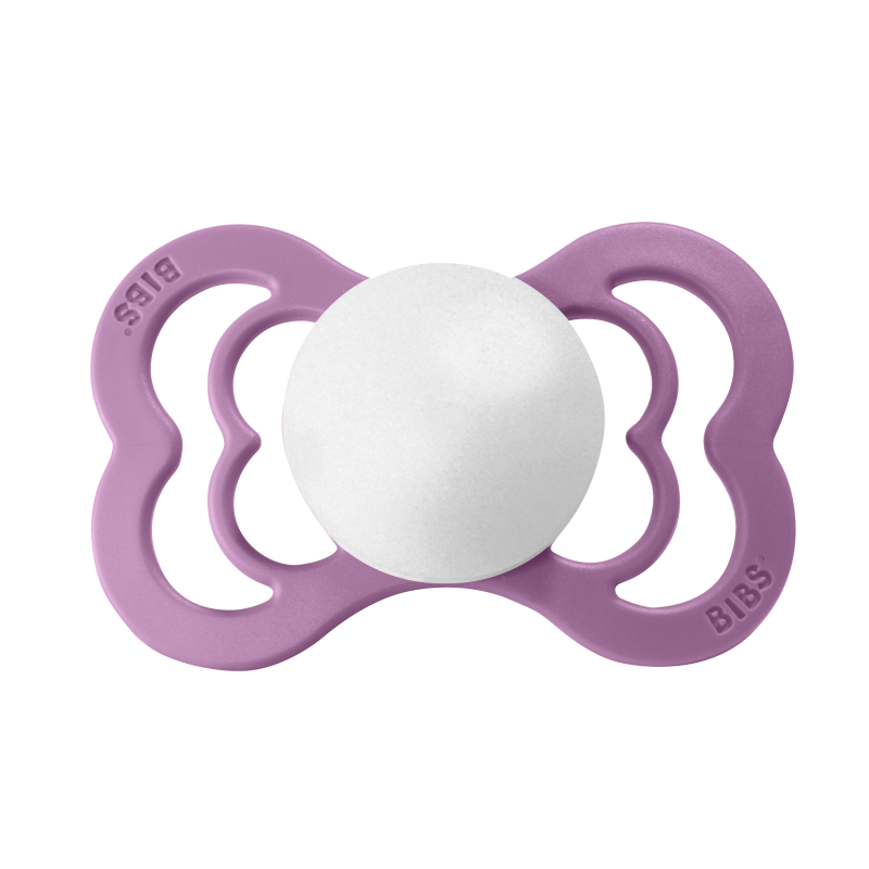 BIBS - SUPREME Latex Lavender-White Gr. 2