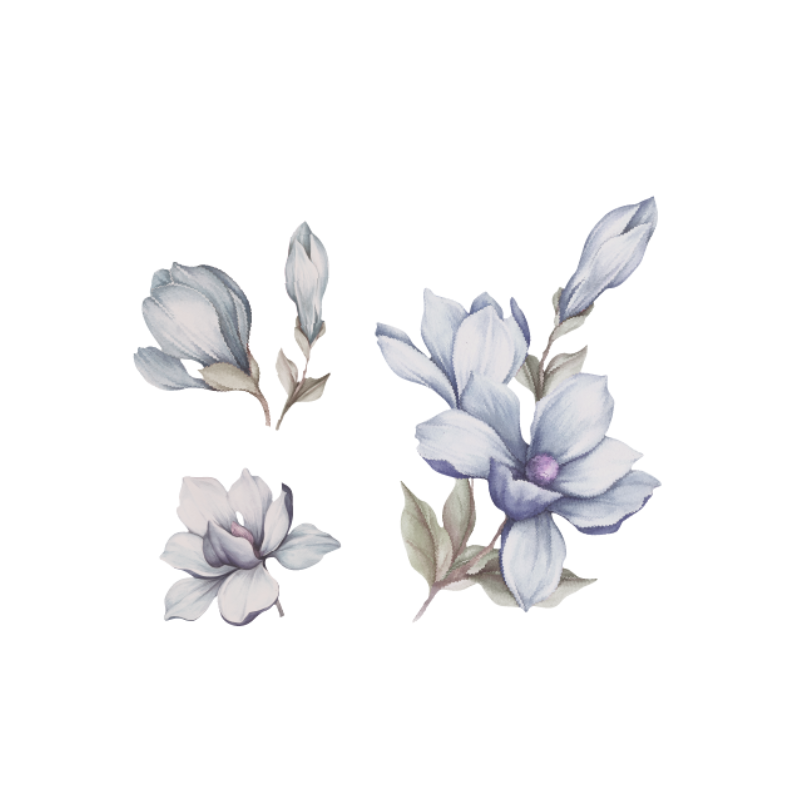 Thats mine - Wandsticker Magnolia blau