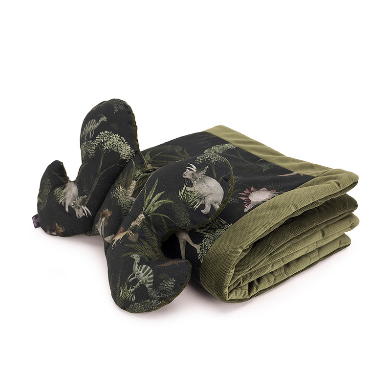 Makaszka - Babykissen- und Deckenset Dino