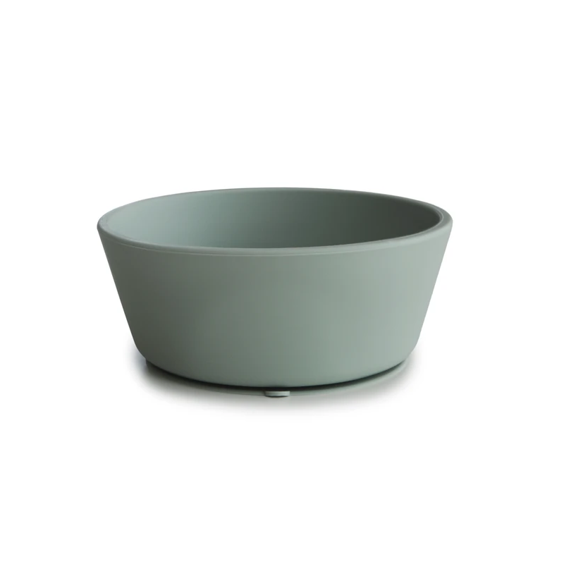 Mushie - Silikon Saugnapfschale Cambridge Blue