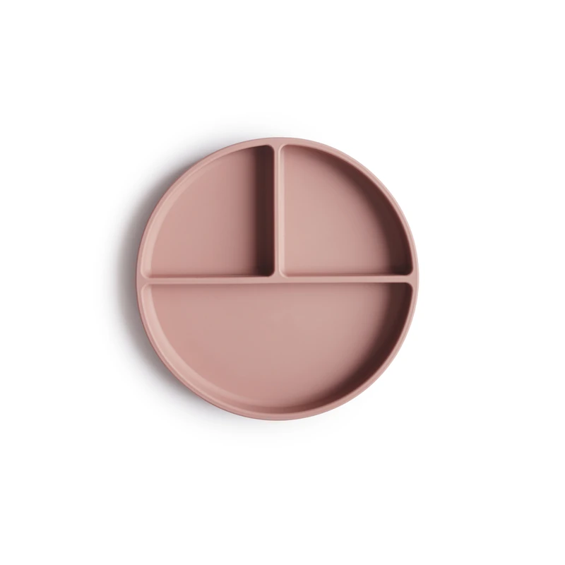 Mushie - Silikon Saugnapf Menüteller Blush