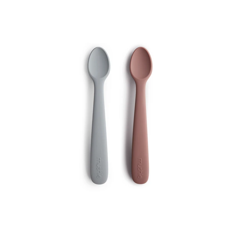Mushie - Babylöffel Set Stone - Cloudy Mauve