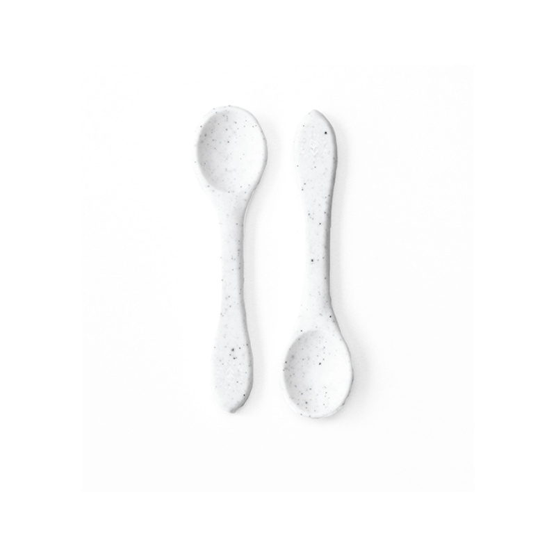 Mrs Ertha - Silikon Löffel Weiss Speckle