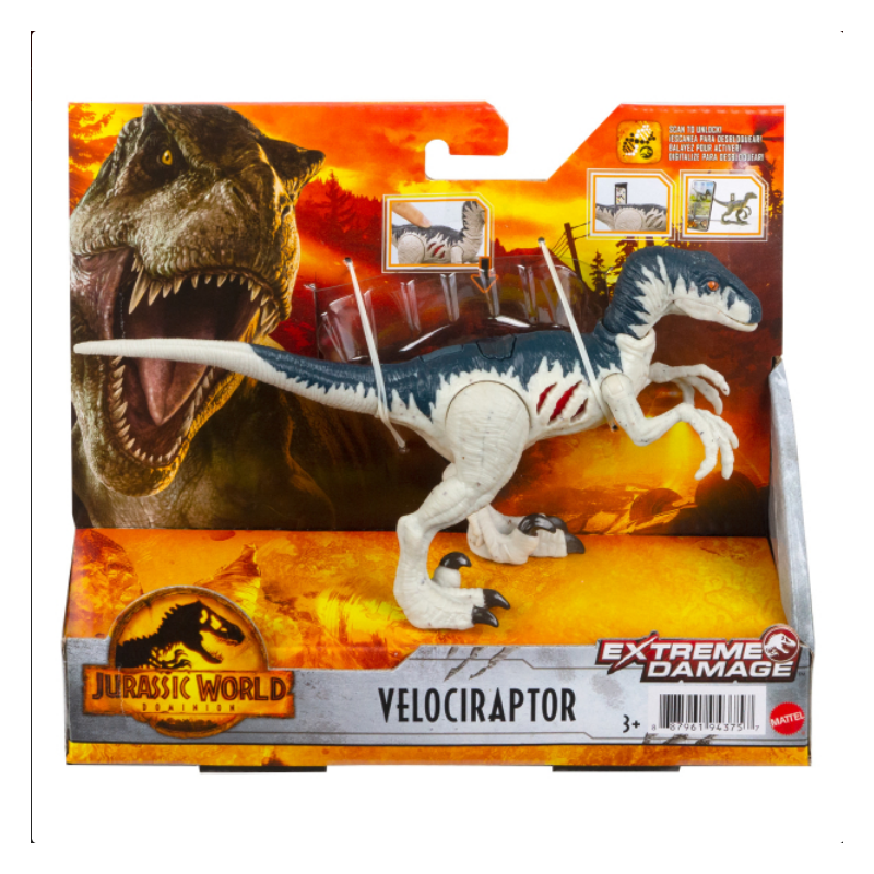 Mattel - Jurassic World Extreme Damage - Velociraptor