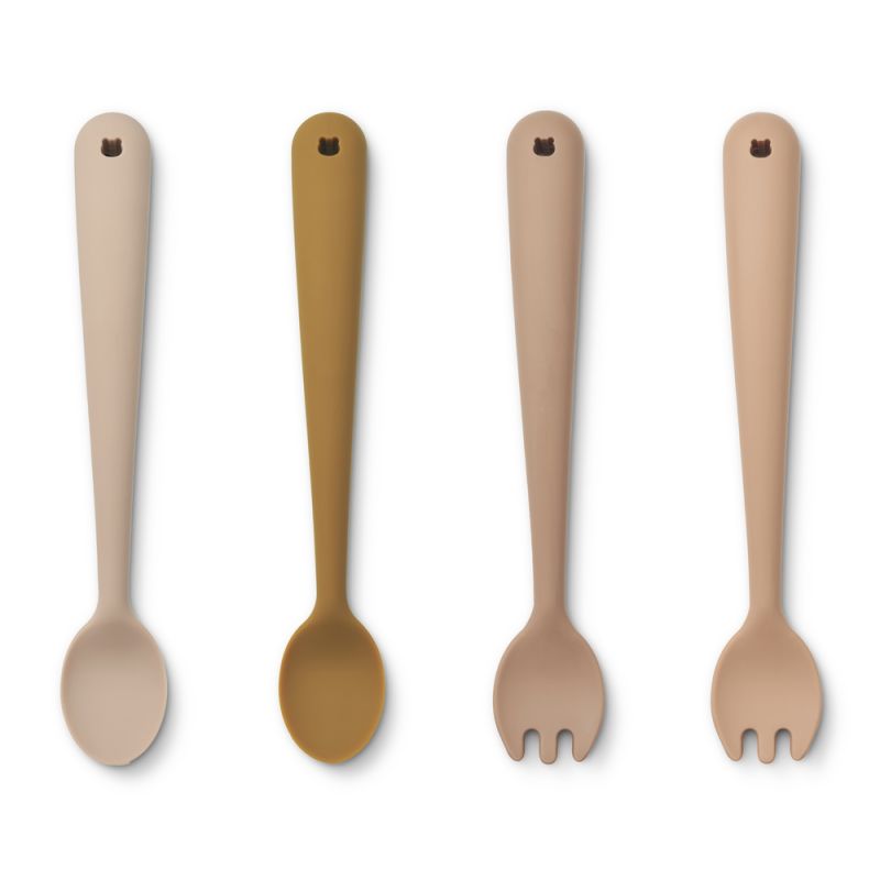 LIEWOOD - 4er Set Babybesteck Rose Mix