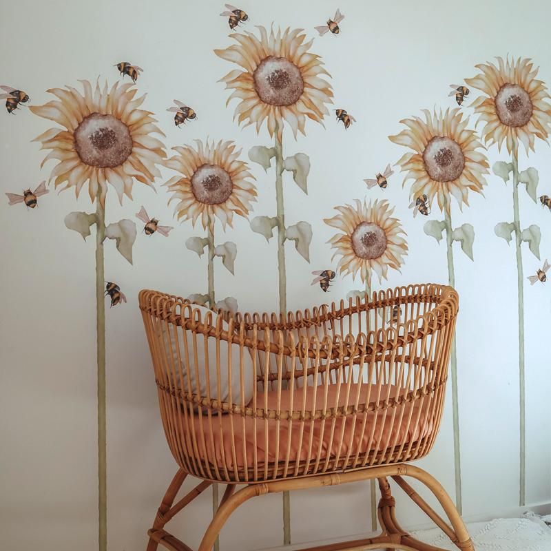Little Rae Prints - Wandsticker Sonnenblumen