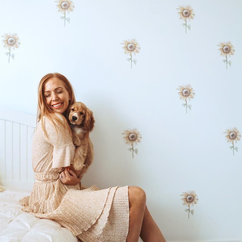 Little Rae Prints - Wandsticker Mini Sonnenblumen