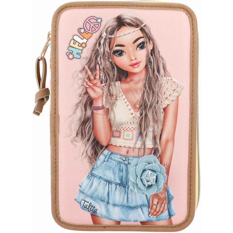 TOPModel - 3-Fach Federtasche Hippie Heart