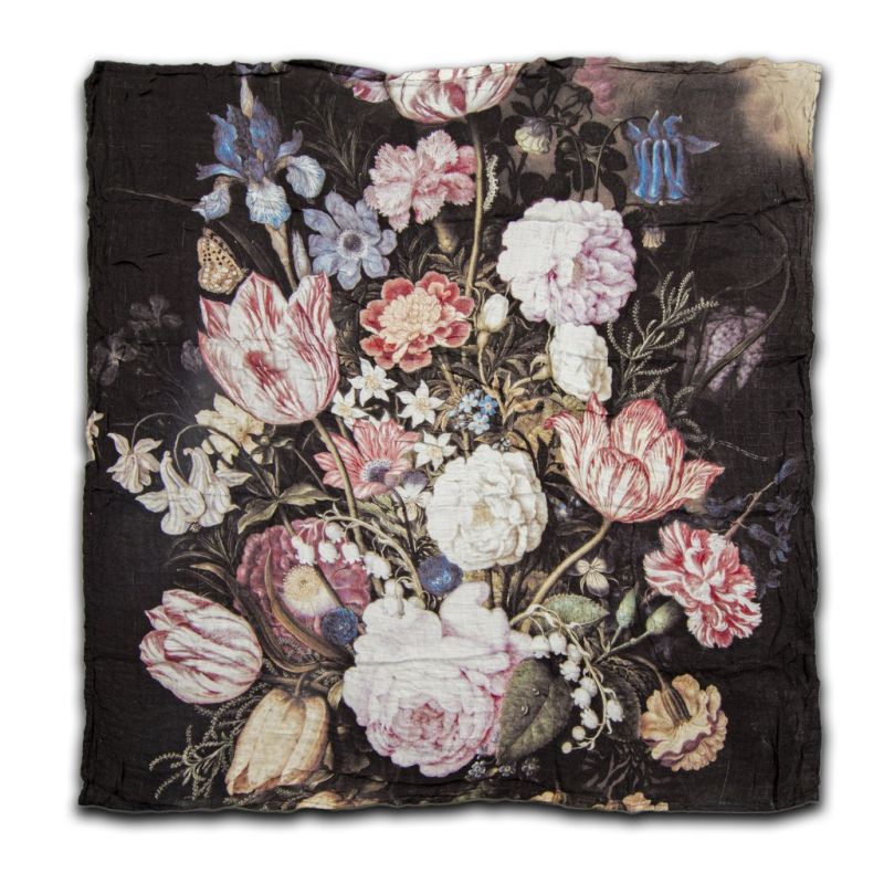 LouLou Lollipop - Muslin Swaddle Dark Flower