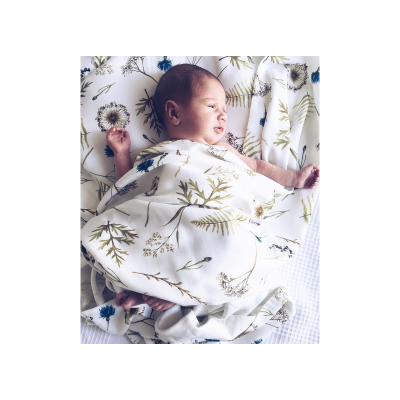 Qbana Mama - Bambus XL Swaddle Herbal 140x150cm