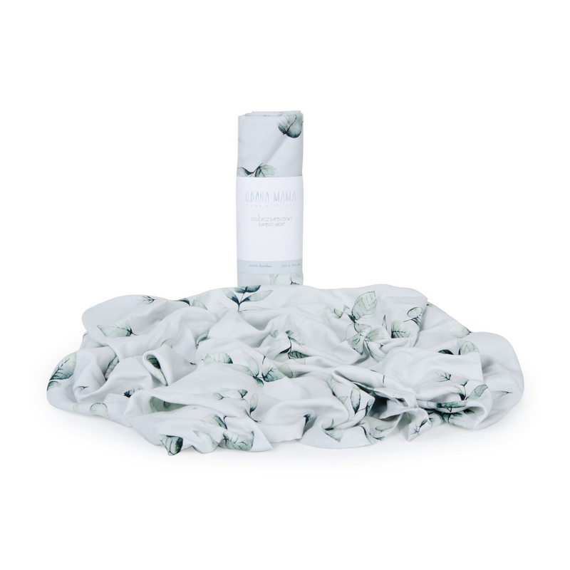 Qbana Mama - Bambus XL Swaddle Eukalyptus 140x150cm