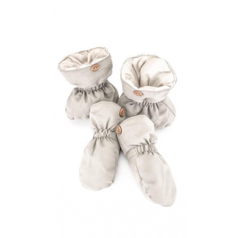 LAttante - Handschuhe & Booties Set Everst grau