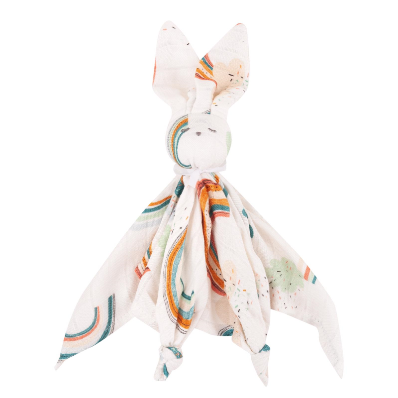 Samiboo - Bambus Muslin Kuschelhäschen Rainbow
