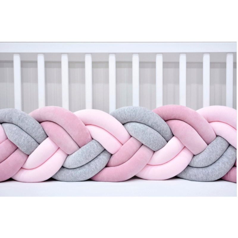 Sparrow - Bettschlange Double - Altrosa - Melange - Babypink