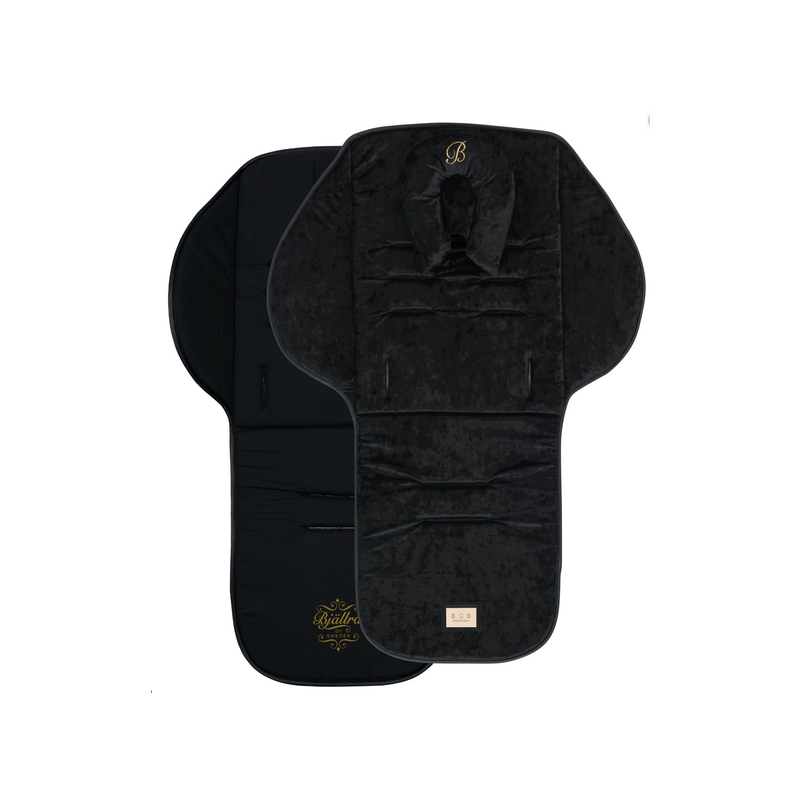 Bjällra of Sweden - Kinderwagen Einlage Samt schwarz