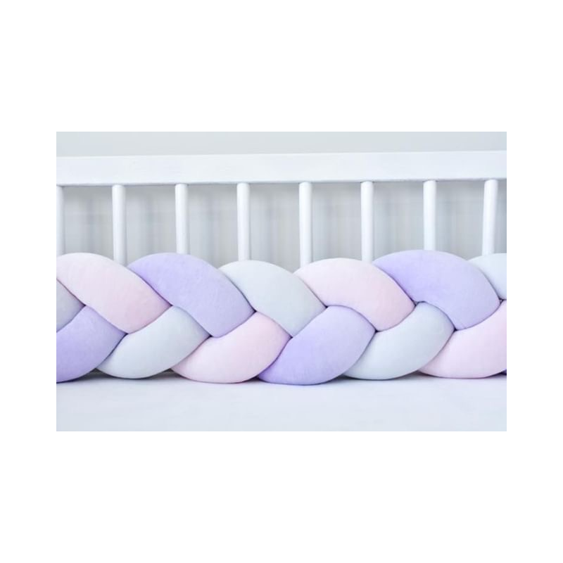 Sparrow - Bettschlange Babypink - lavender - hellgrau