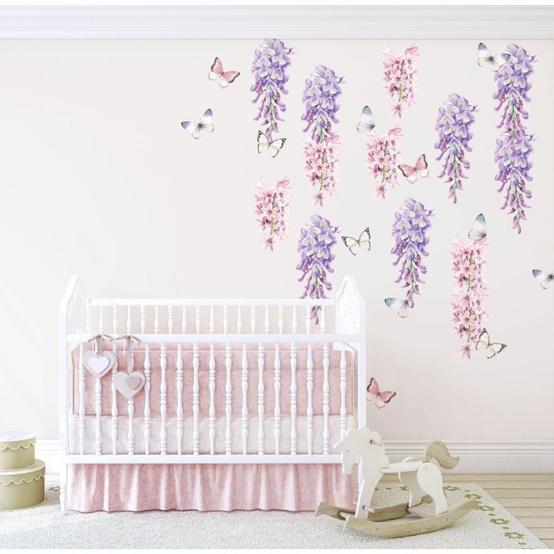 Ginger Monkey - Wisteria, Hyacinth & Butterflies Set