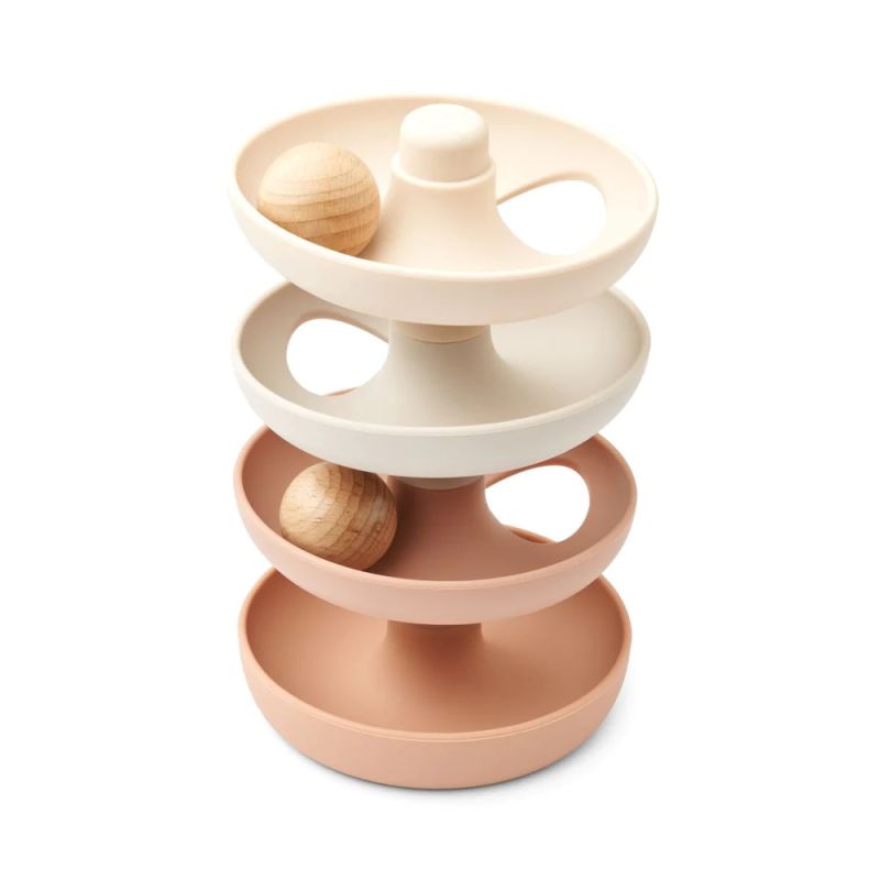 LIEWOOD - Maya Stapelturm Murmelbahn Rose