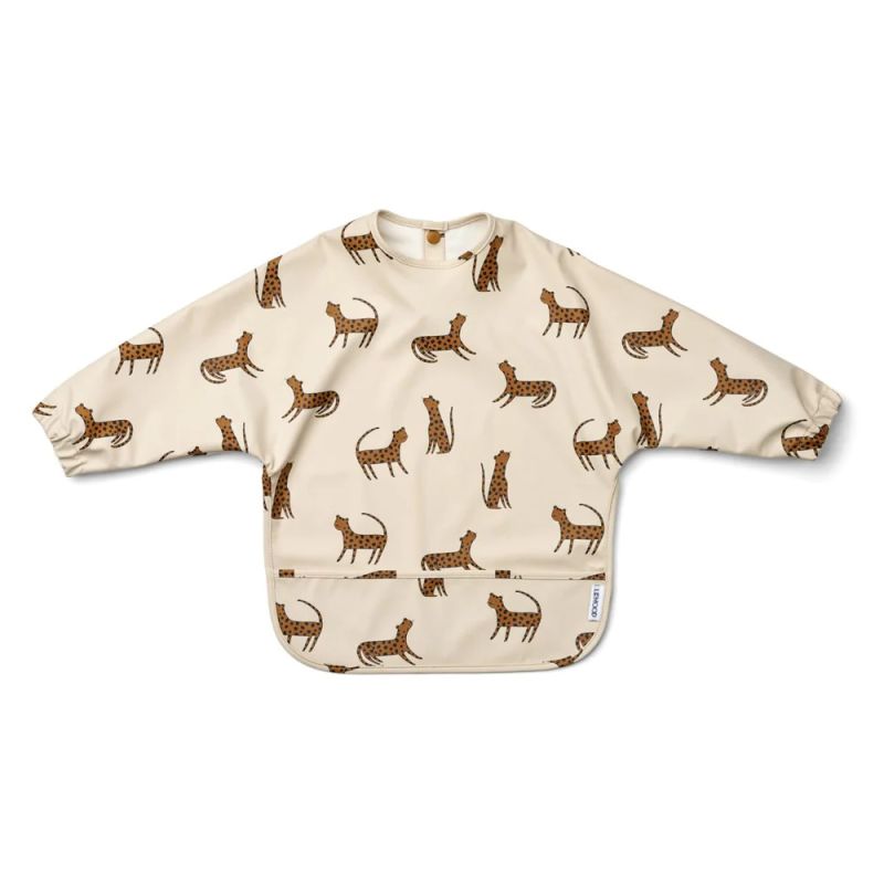 LIEWOOD - Merle Lätzchen Langarm Leopard Sandy