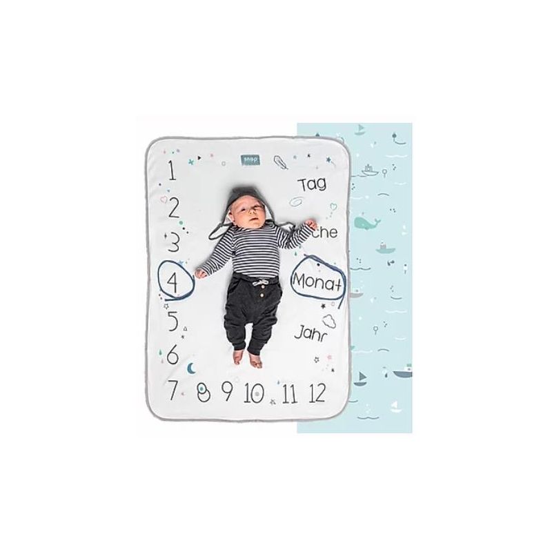 Snap The Moment - Foto Meilenstein Decke Aqua Marine  (deutsche Version)