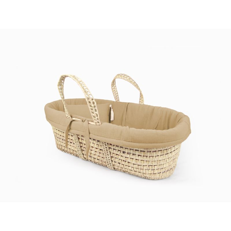 Mrs Ertha - Moseskorb Set Muslin Peanut