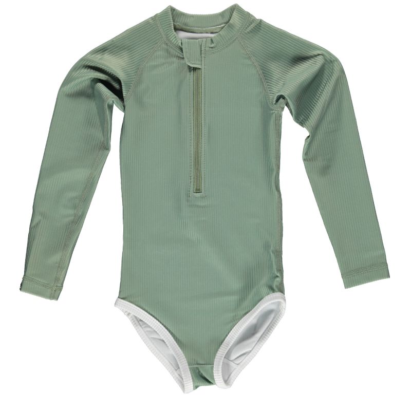 Beach & Bandits - UV Badeanzug Ribbed Basil