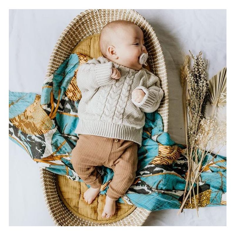 ArchNOllie - Swaddle Pampas Havana Blue