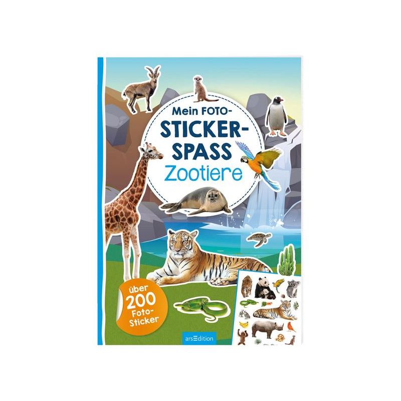 arsEdition - Mein Foto-Stickerspaß - Zootiere