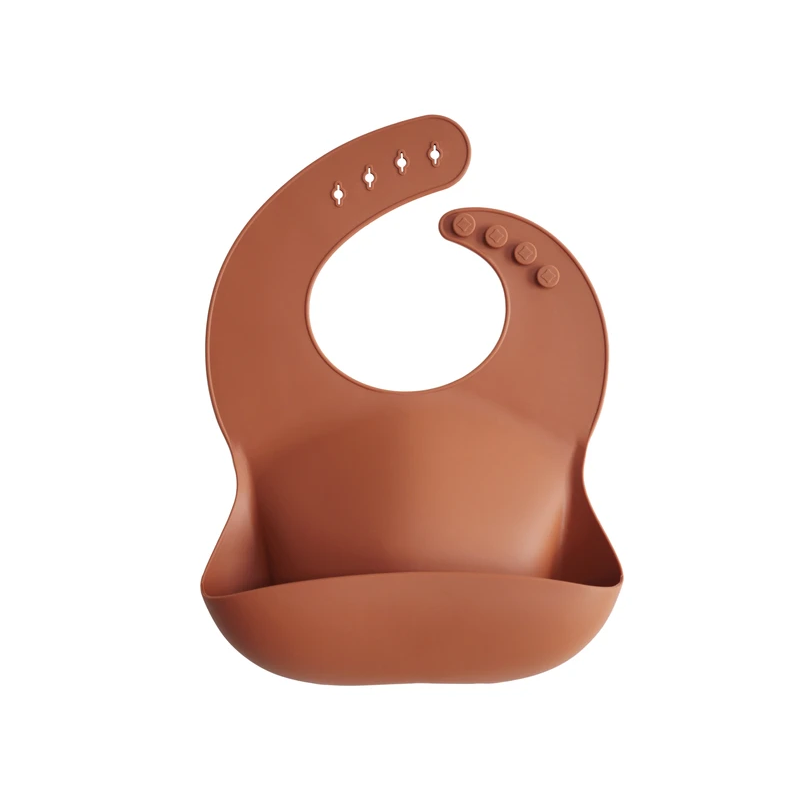 Mushie - Silikon- Lätzchen Clay